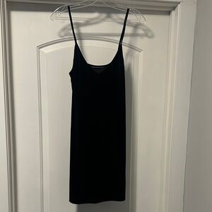 Brandy Melville Black Velvet Dress